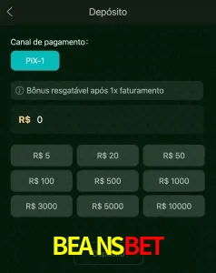 deposits BEANSBET